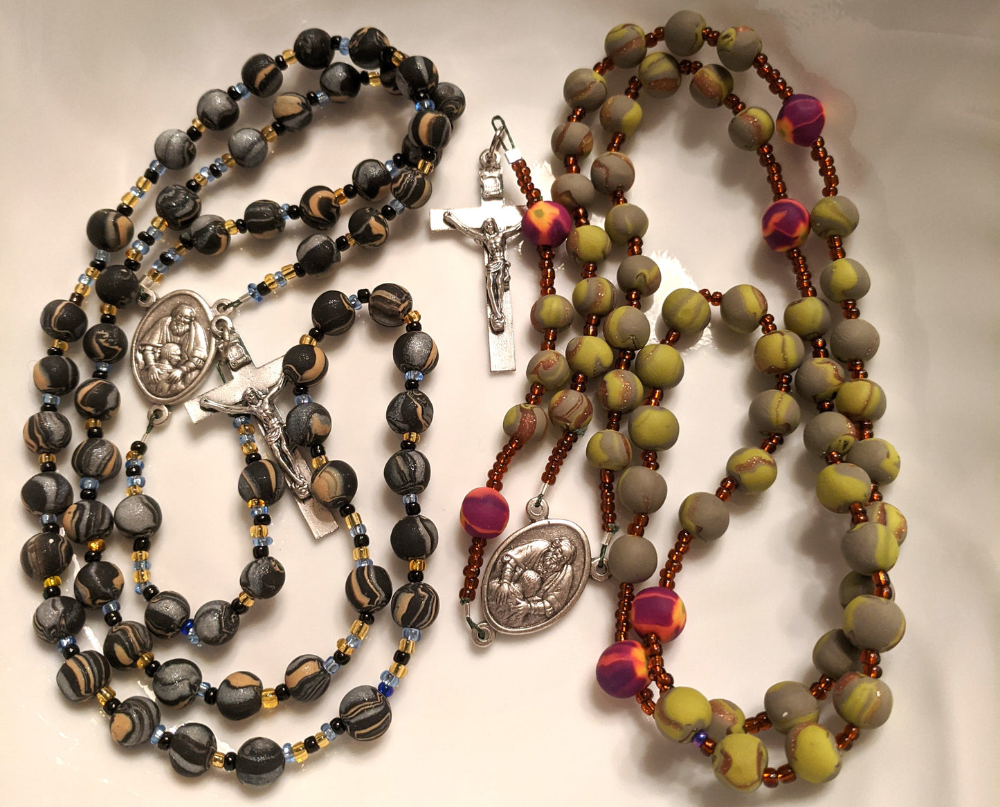Rosaries Polymer Clay Beads Various