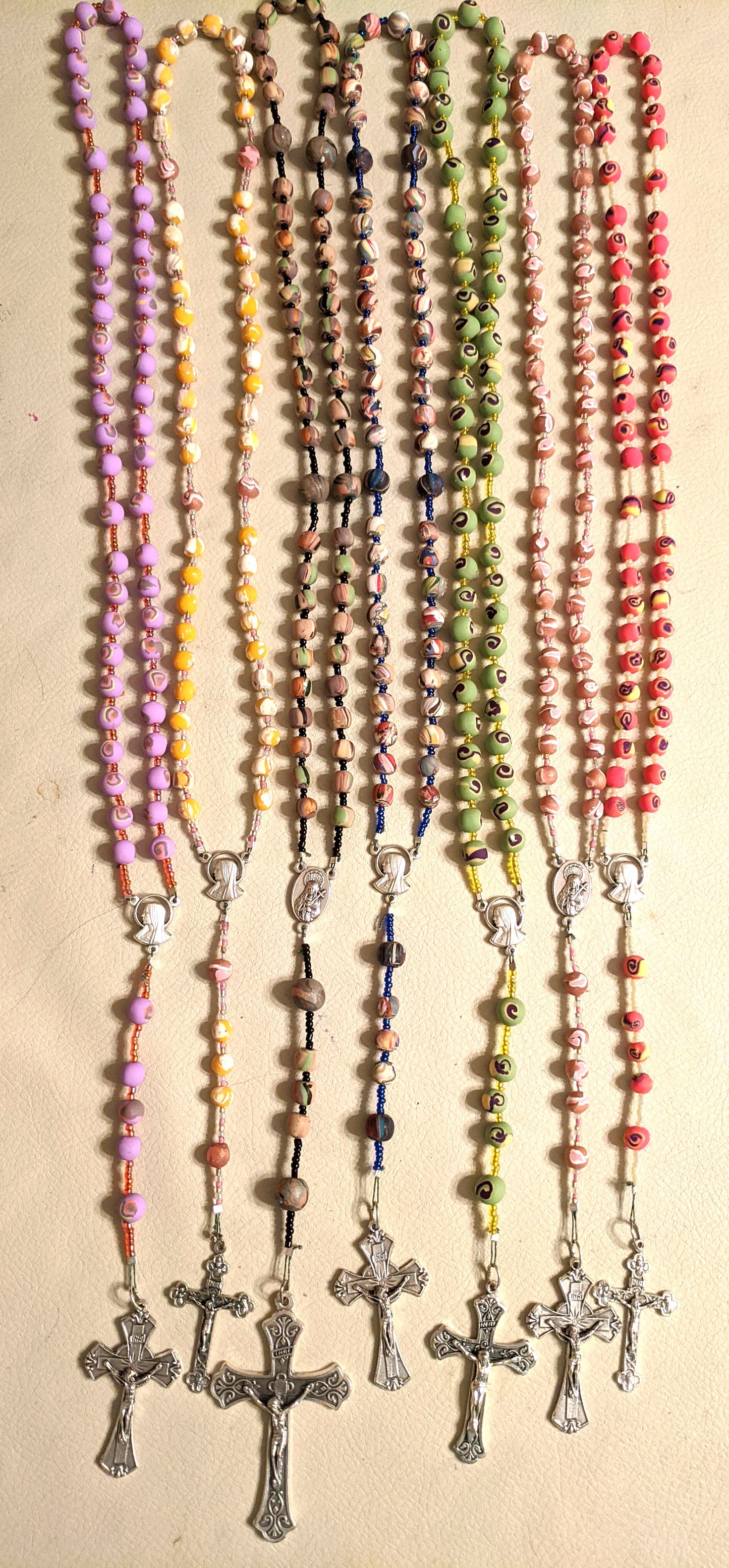 Rosaries Polymer Clay Beads Various