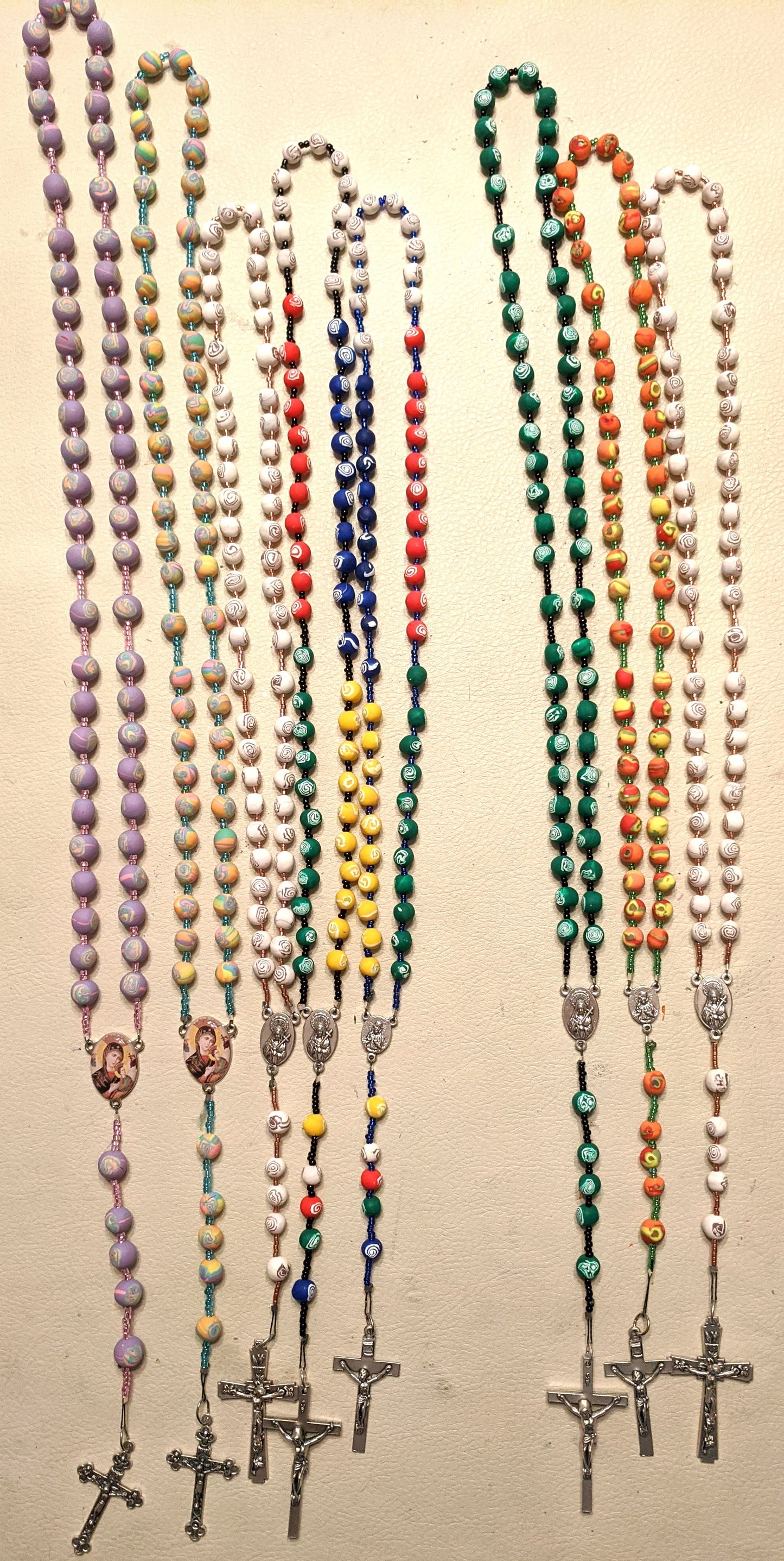 Rosaries Polymer Clay Beads Various