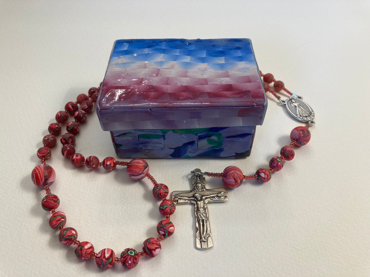 July Quilt Box and Rosary