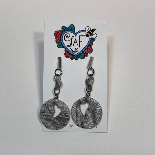 Silver and Shine Heart Earrings