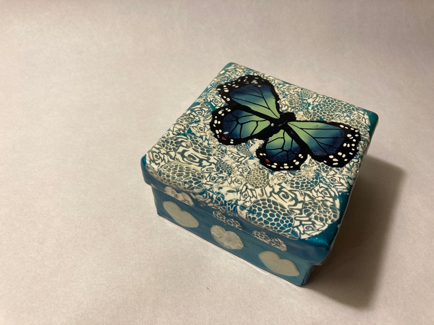 Sapphire Butterfly Decorative Box and Rosary