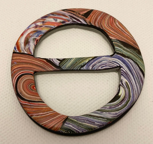 Stripes and Swirls Scarf Buckle