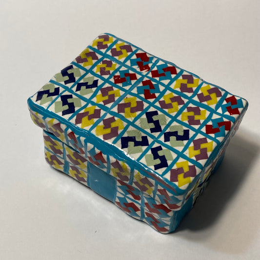 Card Trick Quilted Decorative Box