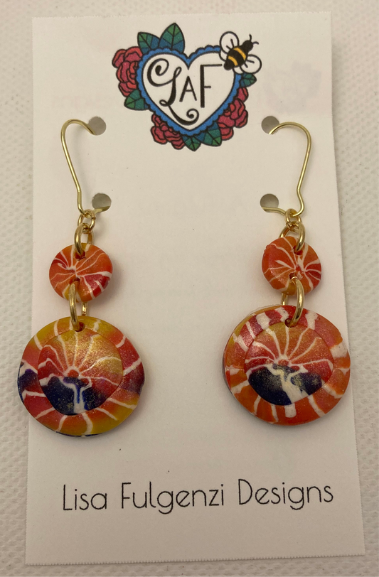 Special Occasion Eucharistic Revival Sunset on the Water Earrings