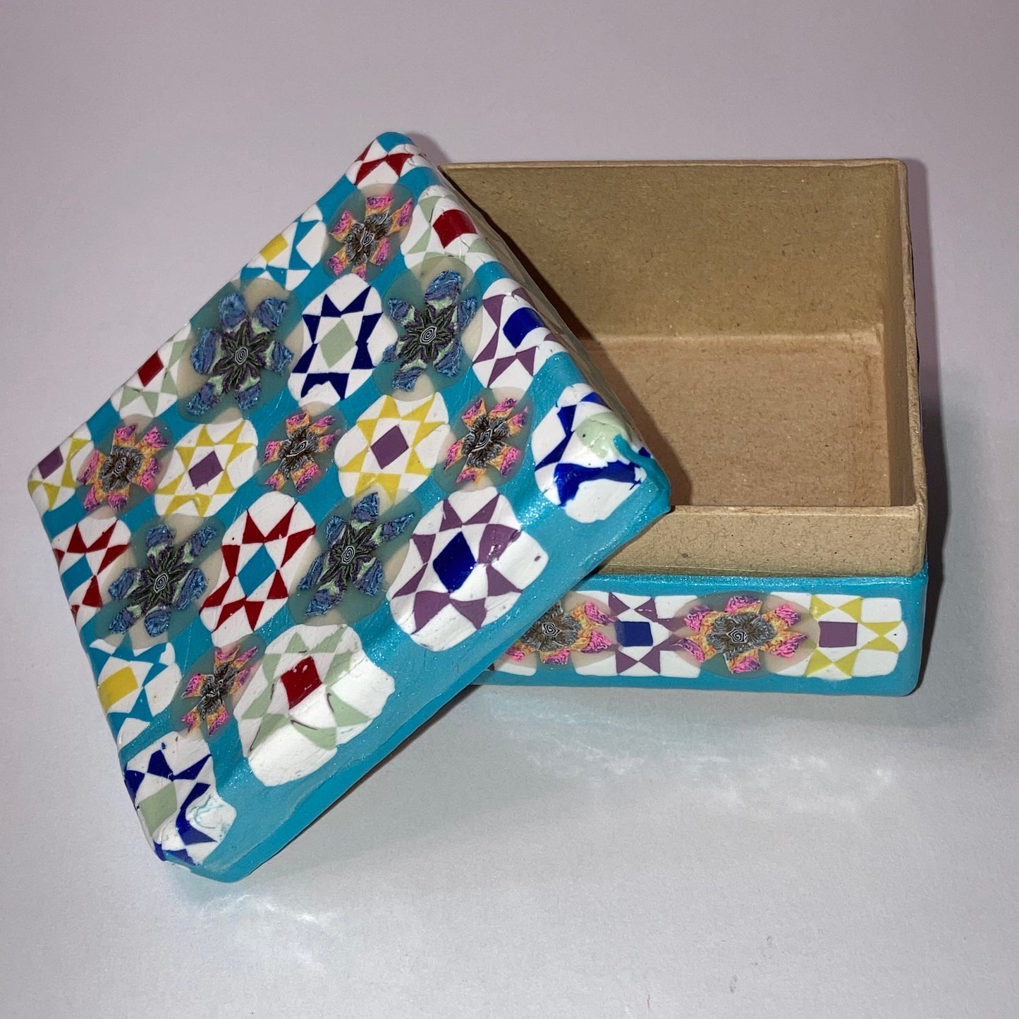 Ohio Star and Floral Box and Rosary