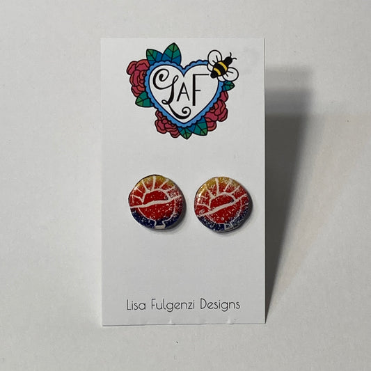 Special Occasion Eucharistic Revival Logo Stud Earrings