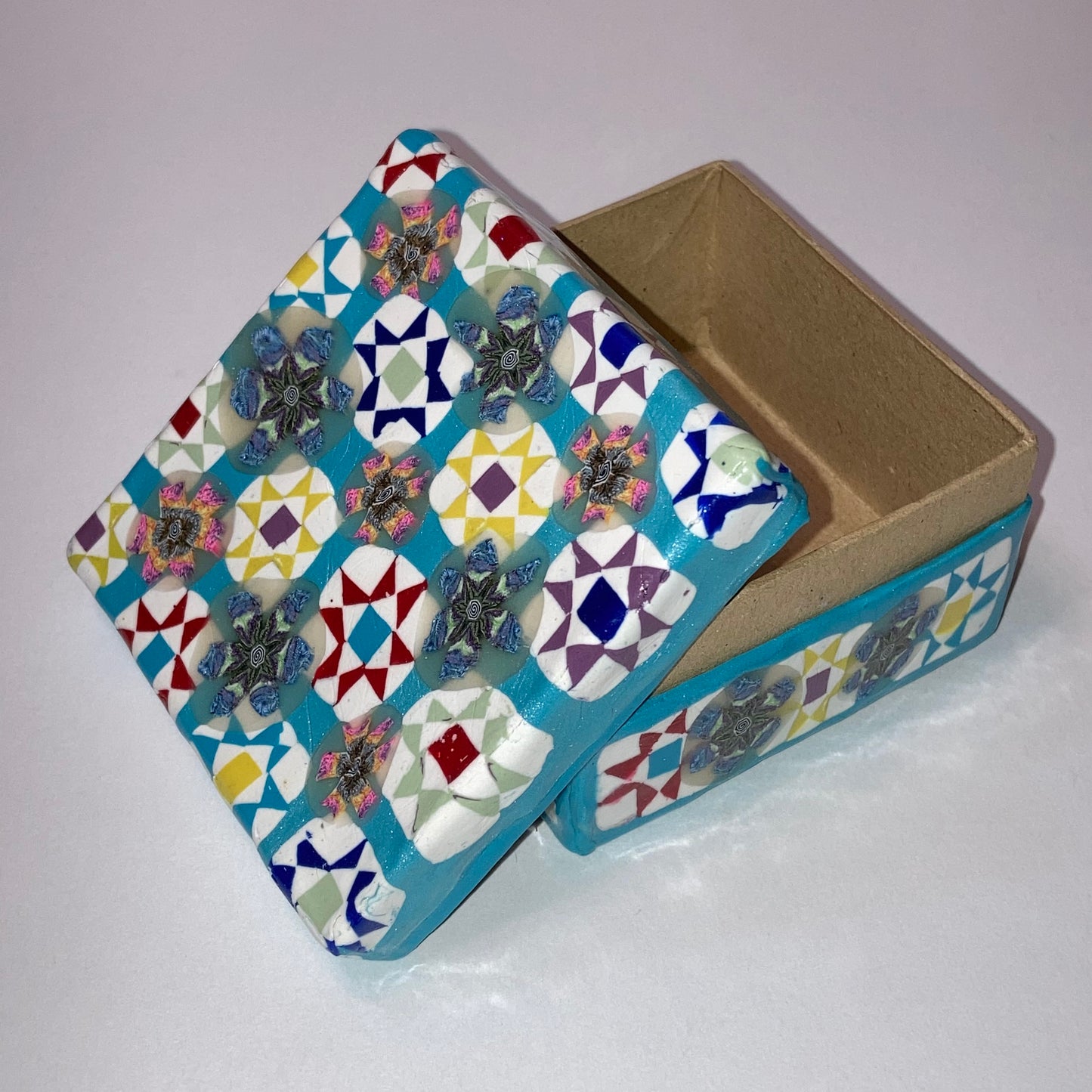 Ohio Star and Floral Box and Rosary