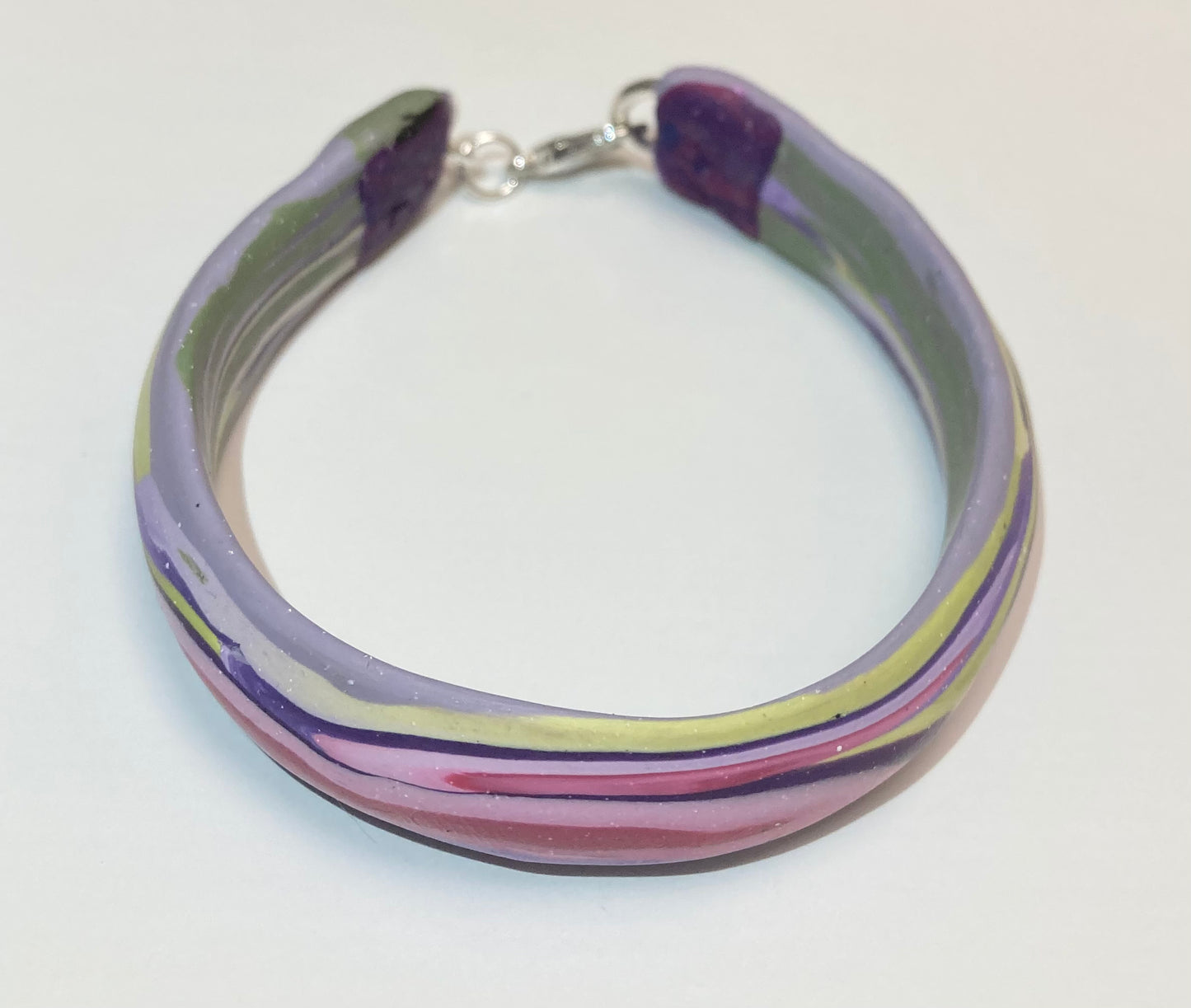 Green Purple and Pink Pastel Blend Bracelet