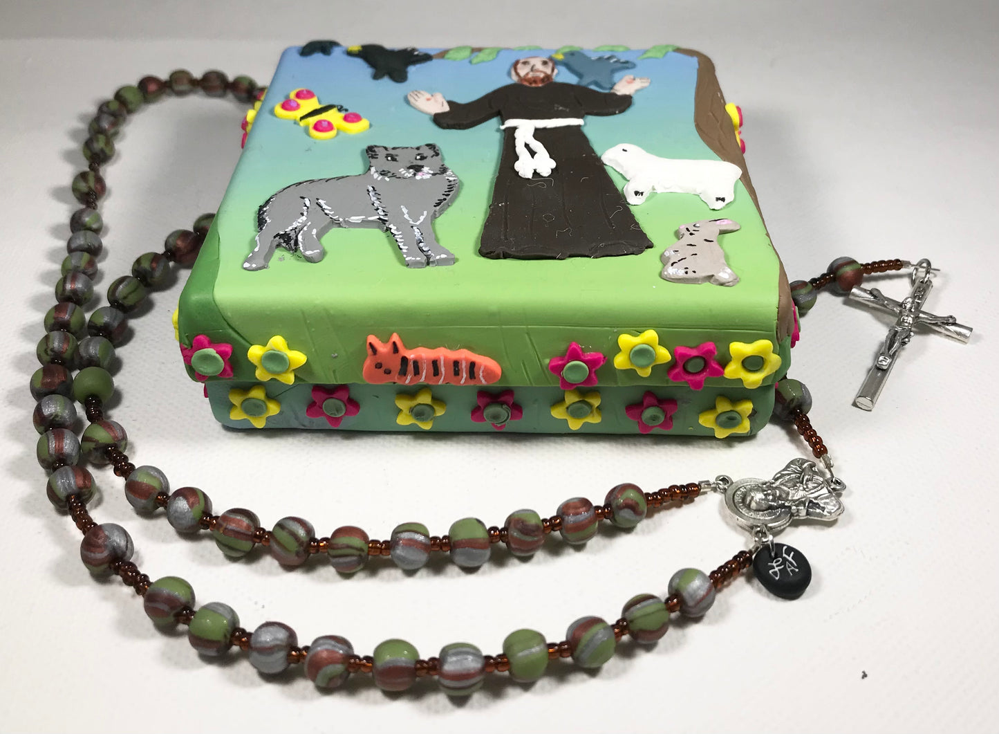 St. Francis of Assisi Box and Rosary Set