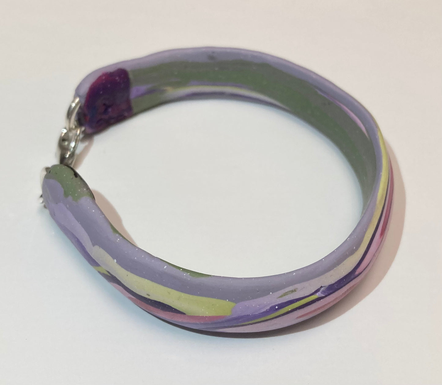 Green Purple and Pink Pastel Blend Bracelet