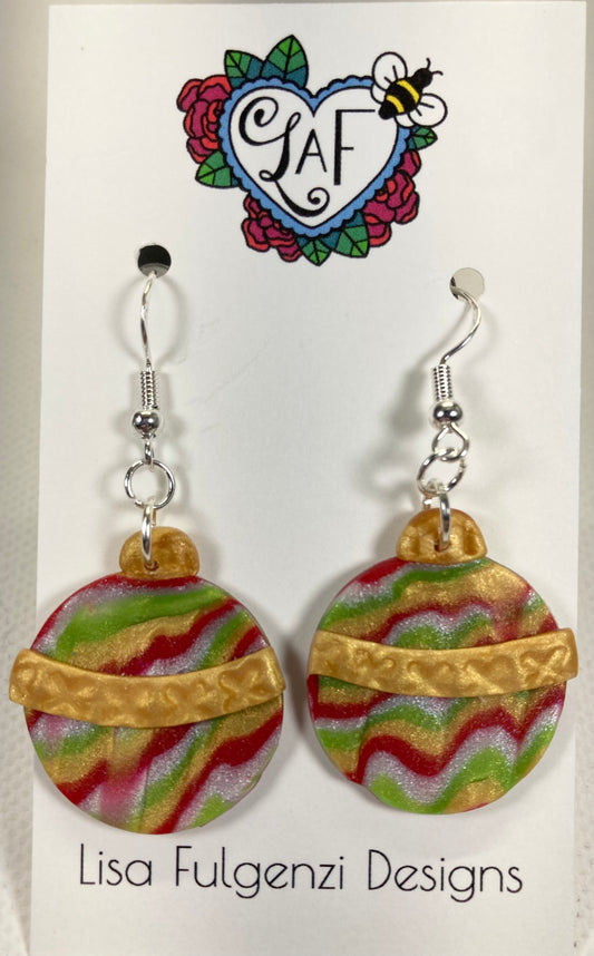 Christmas Ornament Drop Earrings