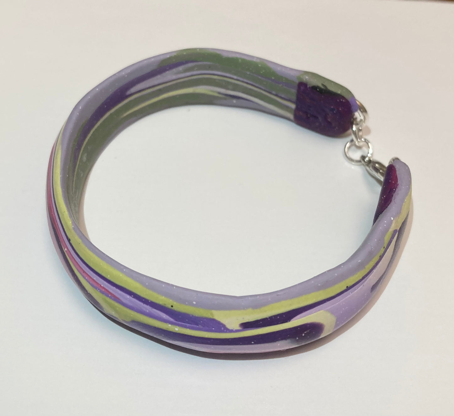 Green Purple and Pink Pastel Blend Bracelet